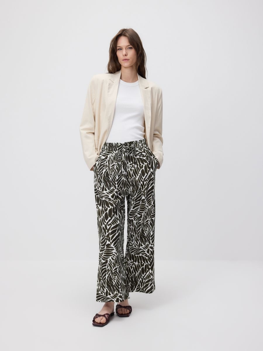 Linen blend jacket - beige - RESERVED - 2