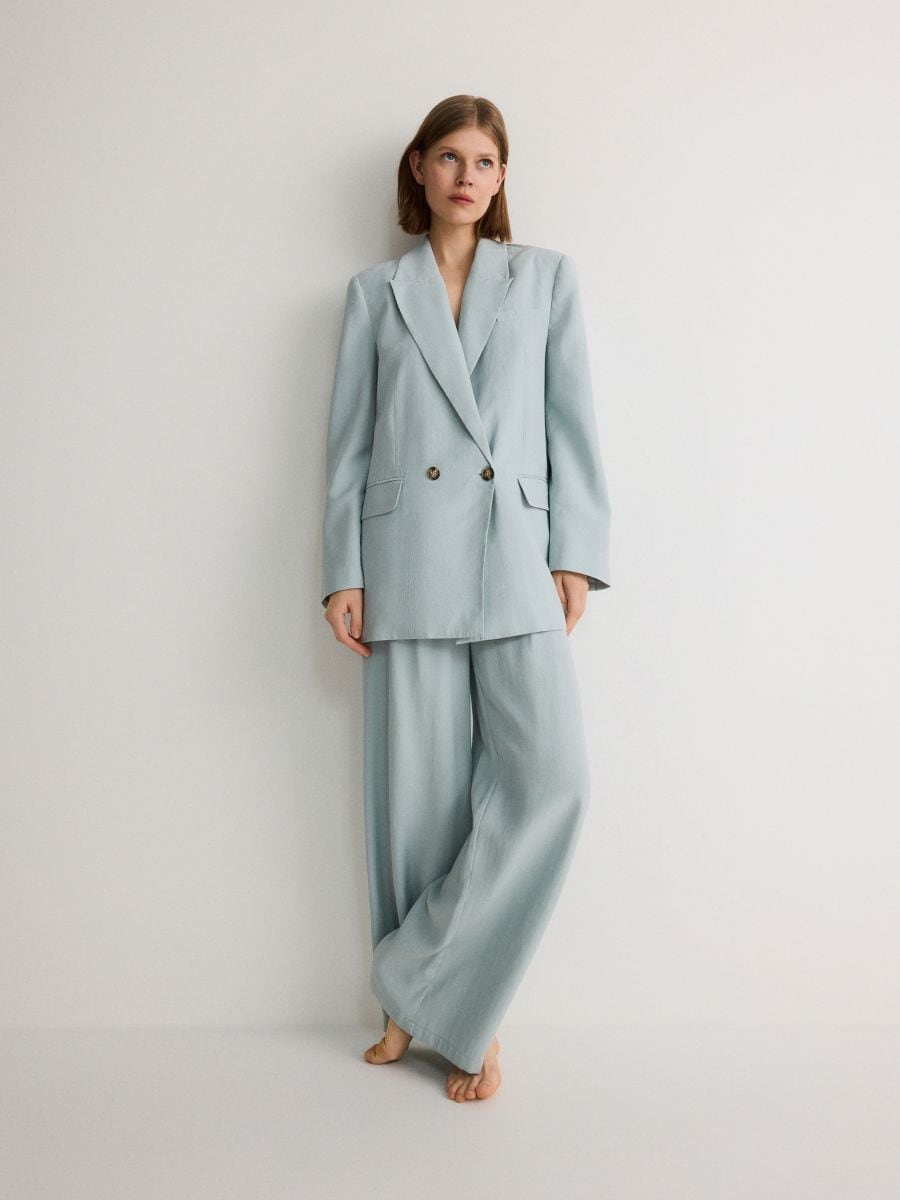 Modal rich blazer - pale green - RESERVED - 2
