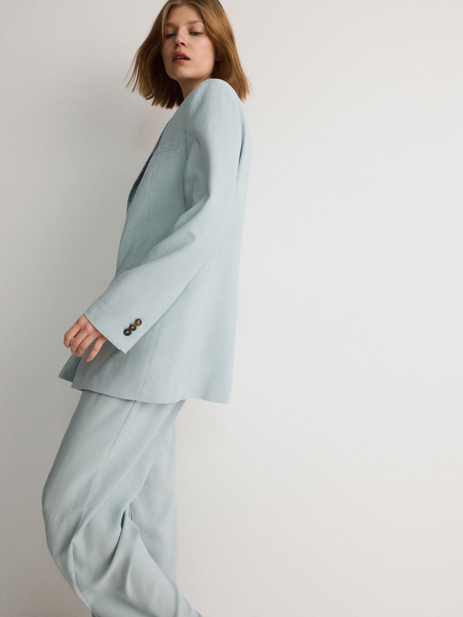 Modal rich blazer - pale green - RESERVED - 5