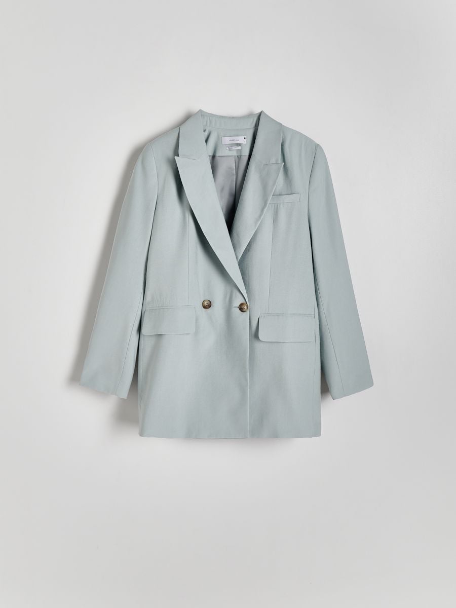 Modal rich blazer - pale green - RESERVED - 6