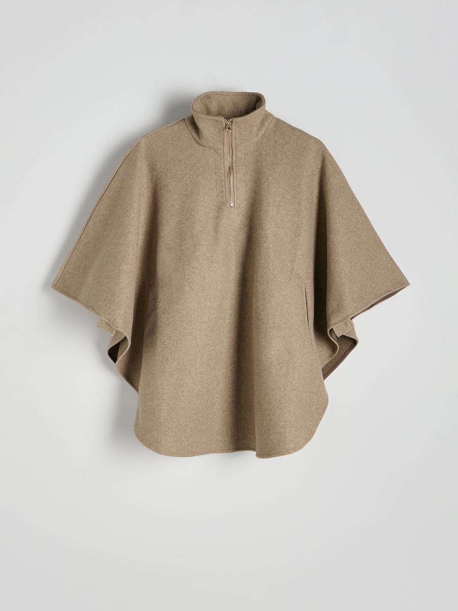 LADIES` PONCHO - taupe - RESERVED - 6