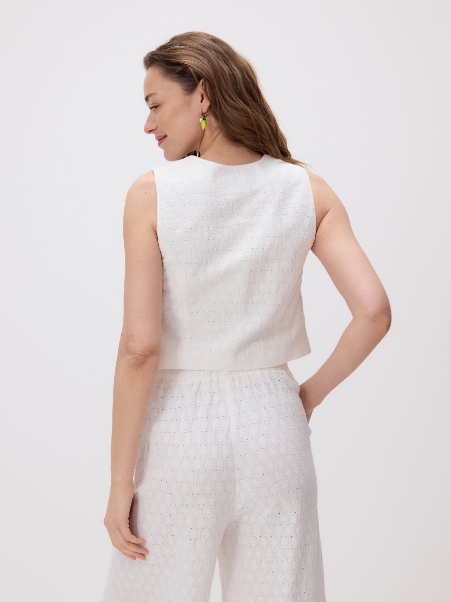 LADIES` VEST - white - RESERVED - 5