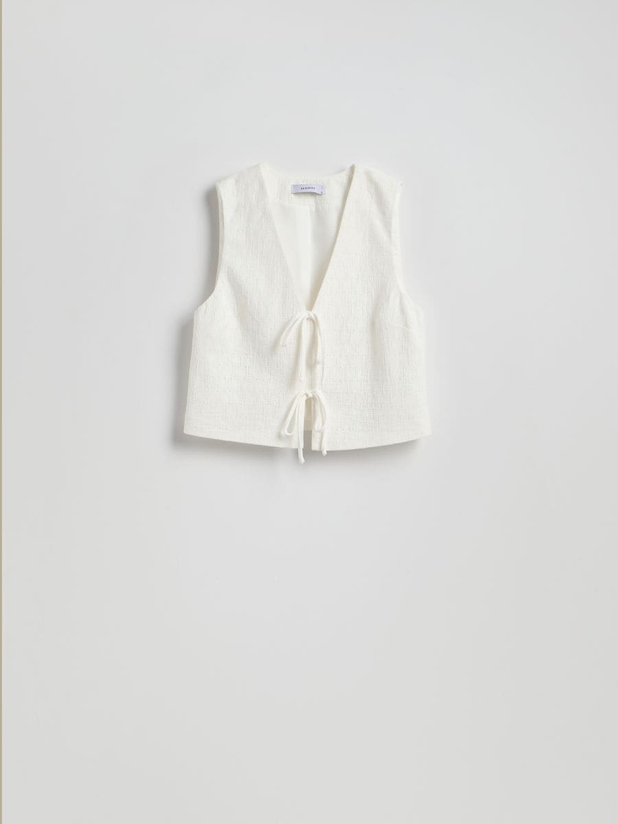 LADIES` VEST - white - RESERVED - 7