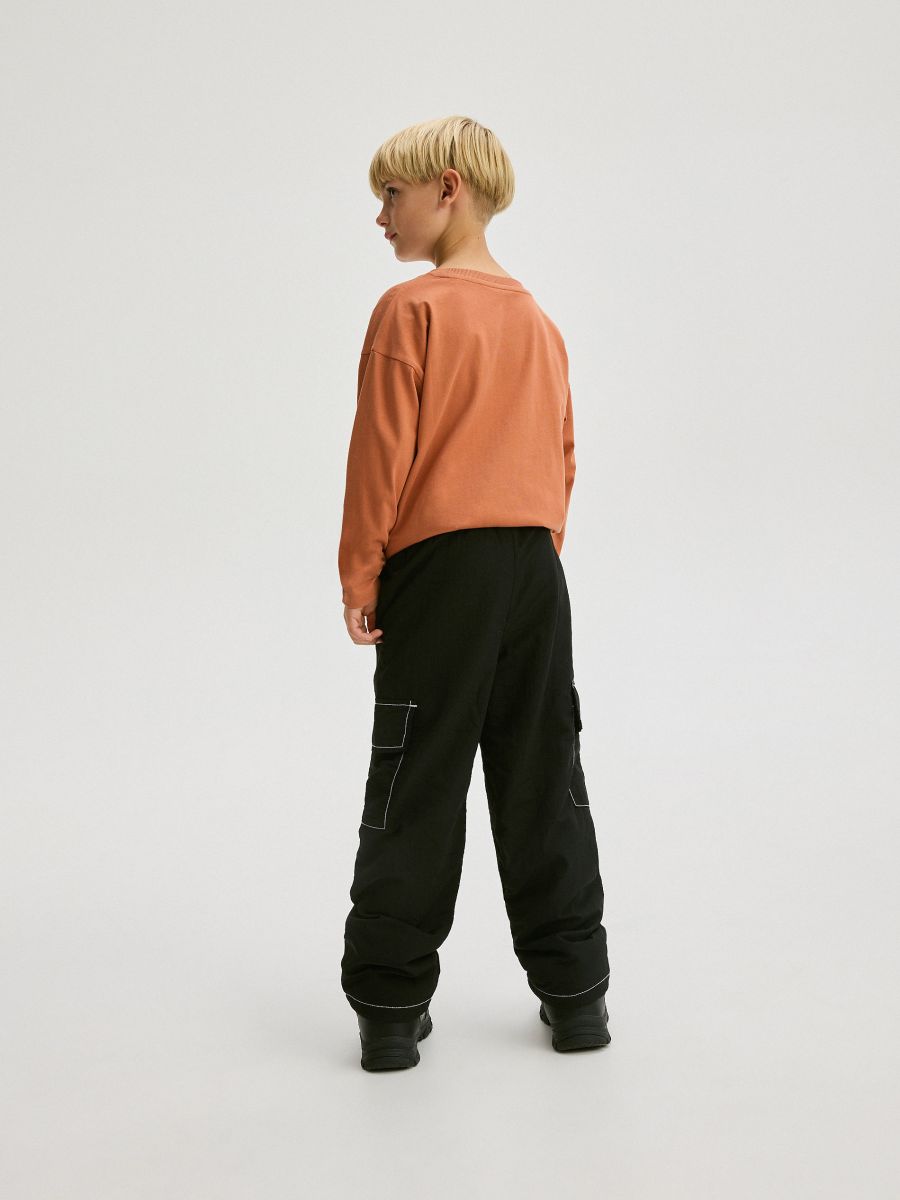 Trousers with fleece lining - black - RESERVED - 10