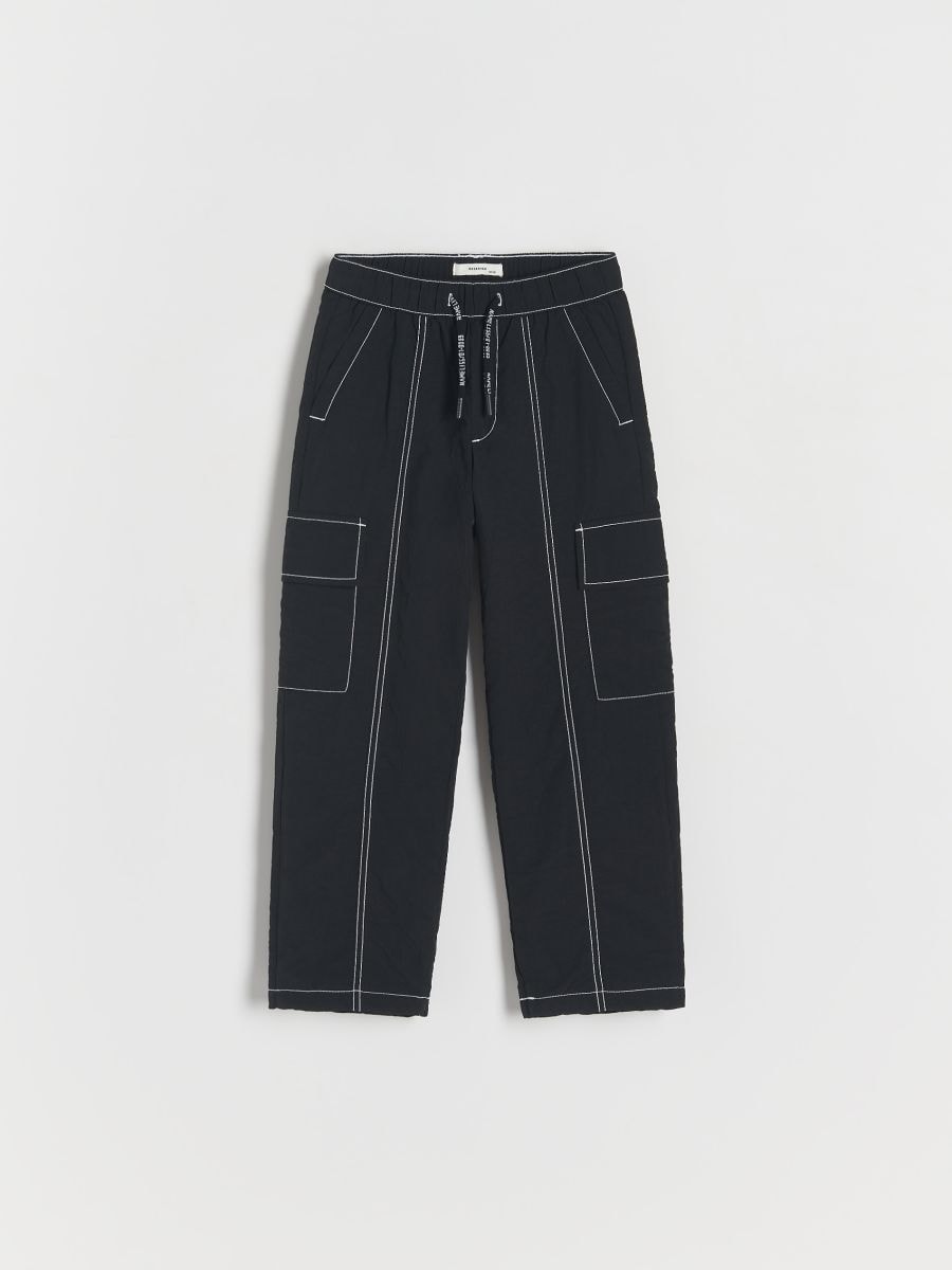 Trousers with fleece lining - black - RESERVED - 2
