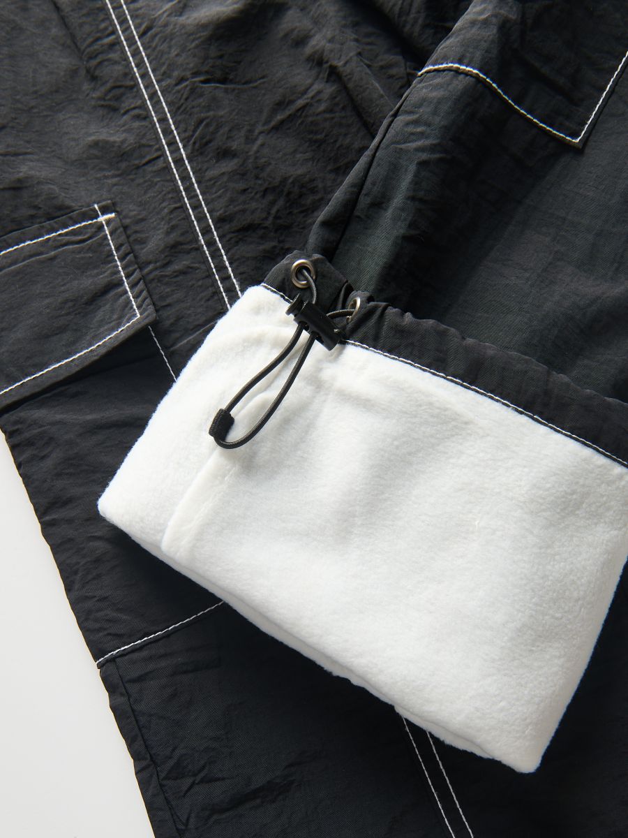 Trousers with fleece lining - black - RESERVED - 4