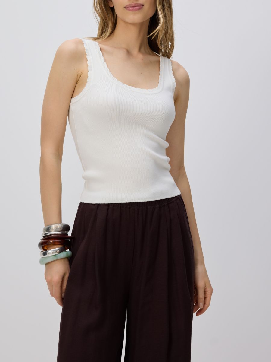 LADIES` BLOUSE - cream - RESERVED - 3