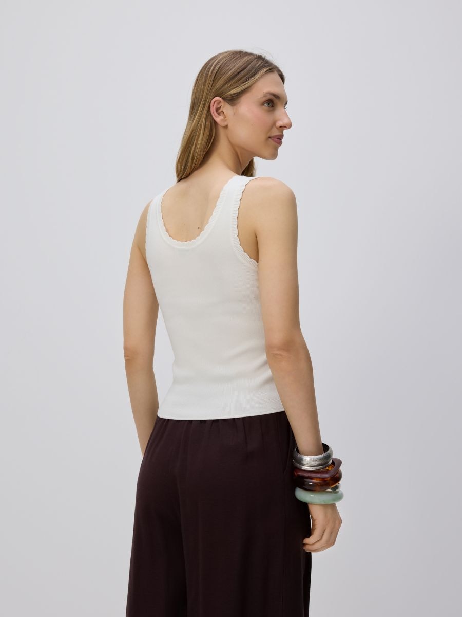 LADIES` BLOUSE - cream - RESERVED - 4
