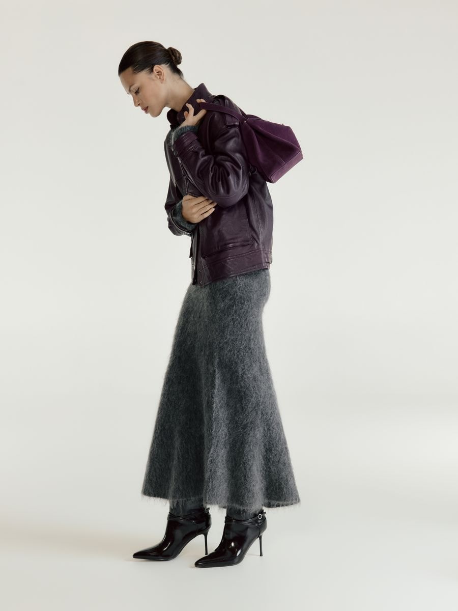 LADIES` SKIRT - gri-închis - RESERVED