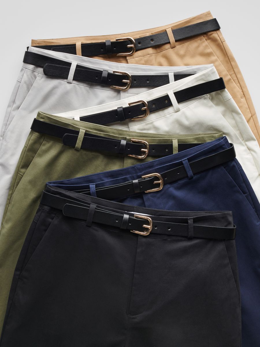 Fabric trousers - cream - RESERVED - 6