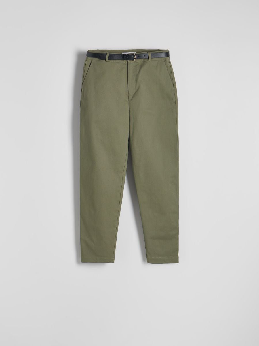 Fabric trousers - pale green - RESERVED - 5