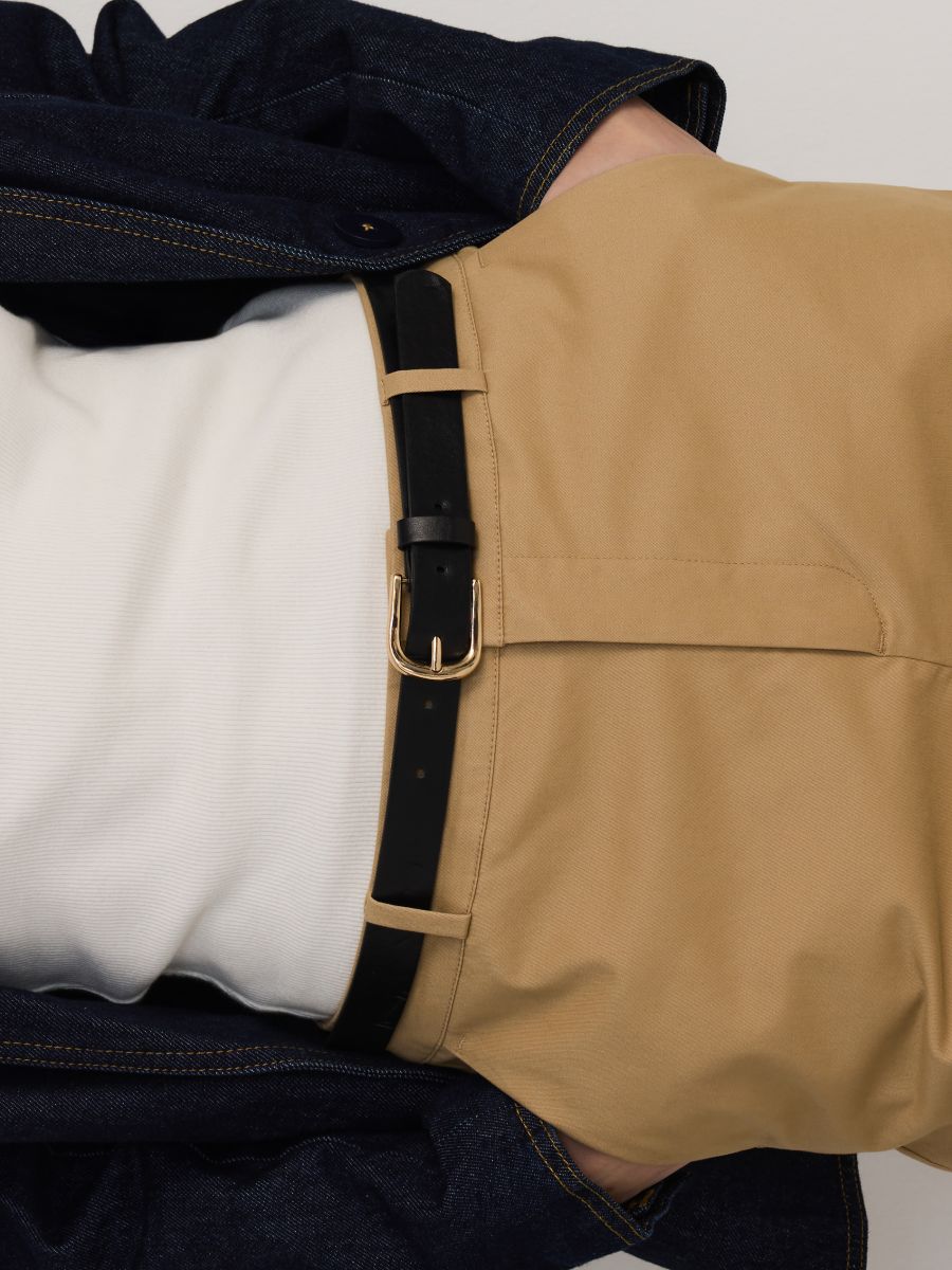 Fabric trousers - beige - RESERVED - 3