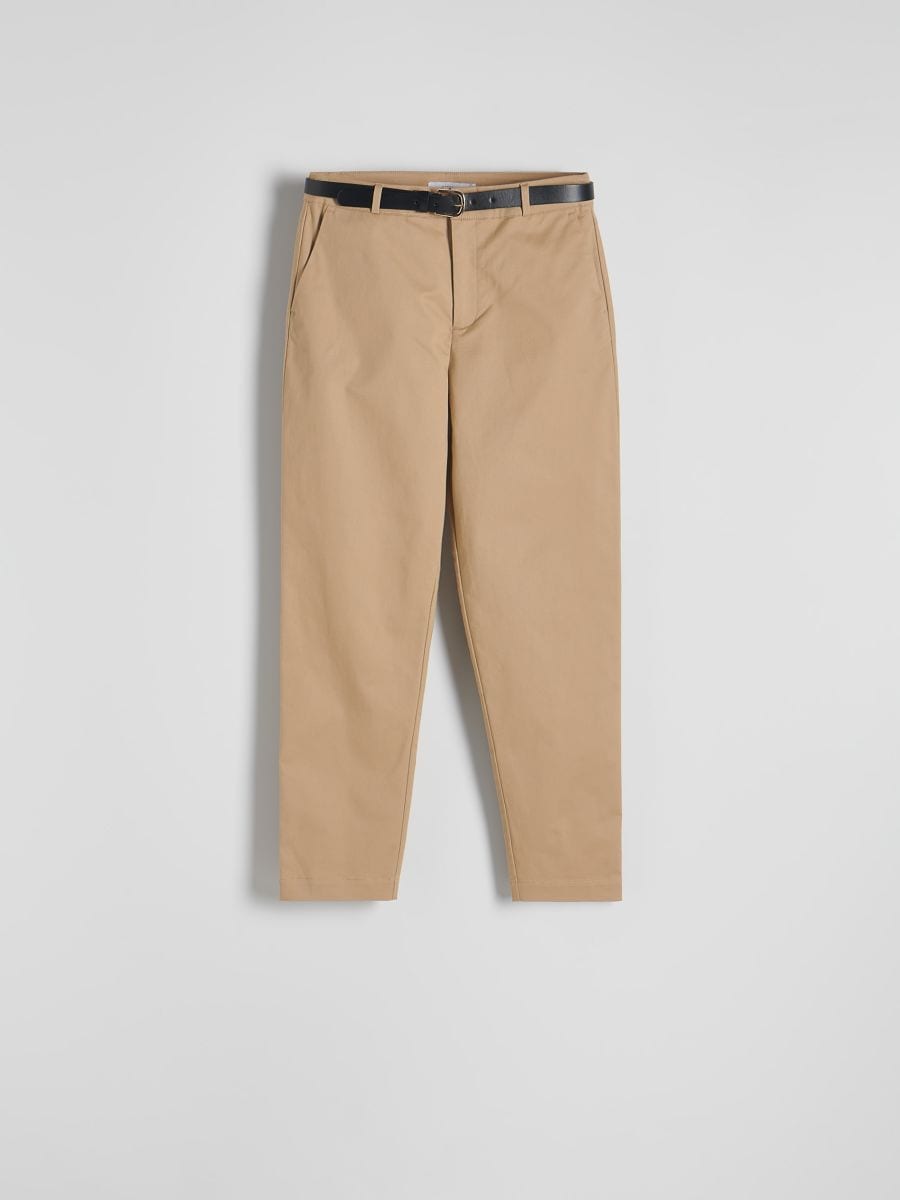 Fabric trousers - beige - RESERVED - 5