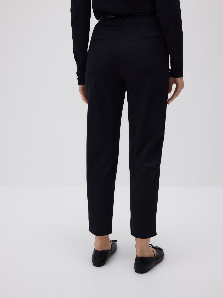 Chino pantalone s kaišem - crno - RESERVED - 2