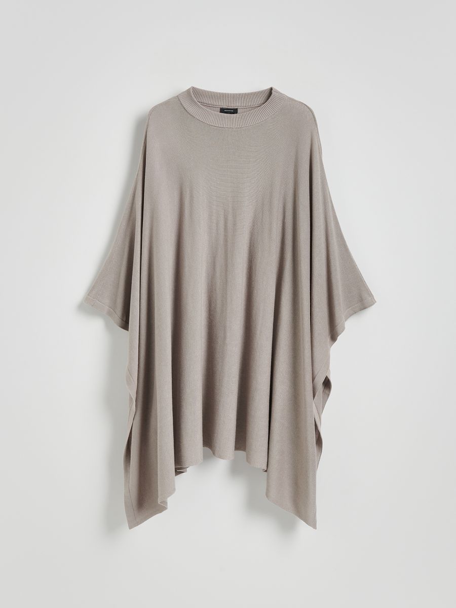 LADIES` PONCHO - smeđe - RESERVED