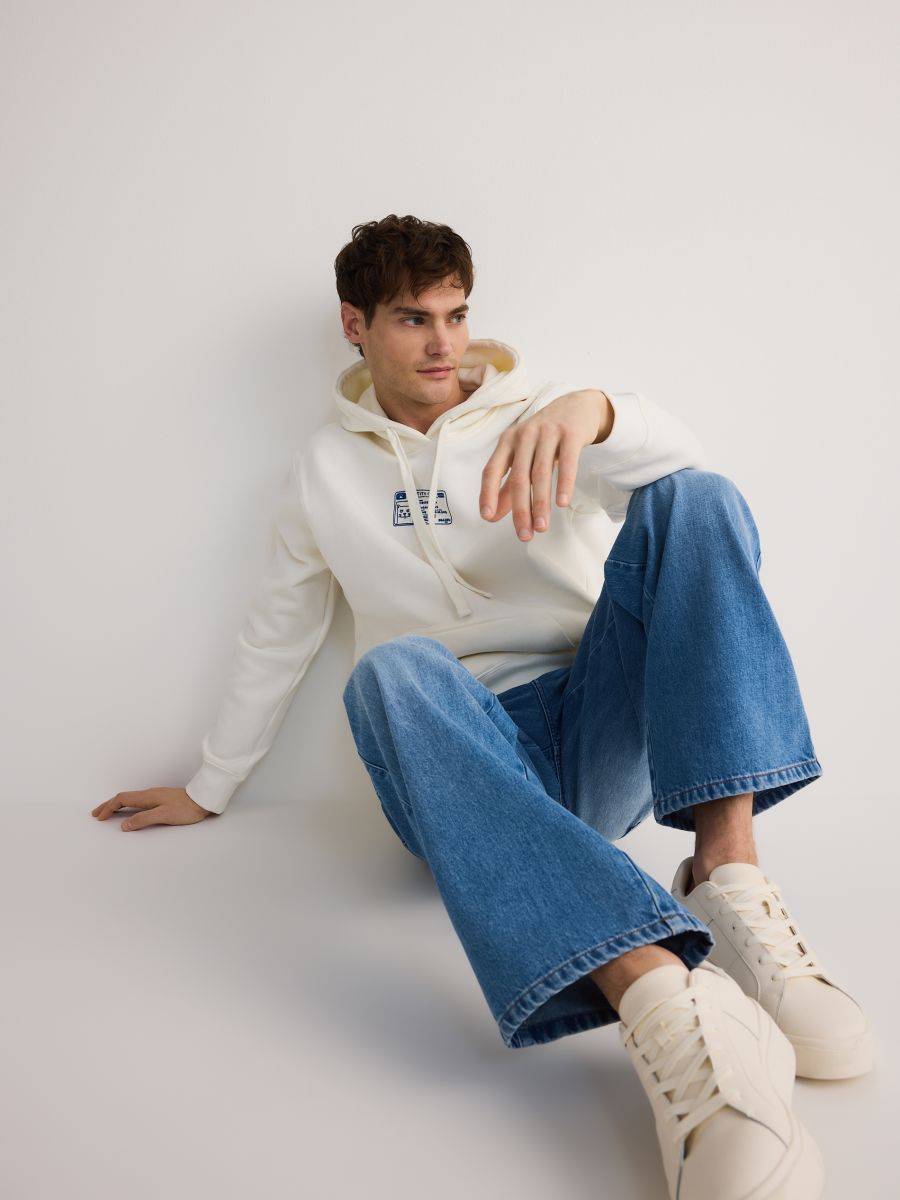 Hoodie - cream - RESERVED - 4