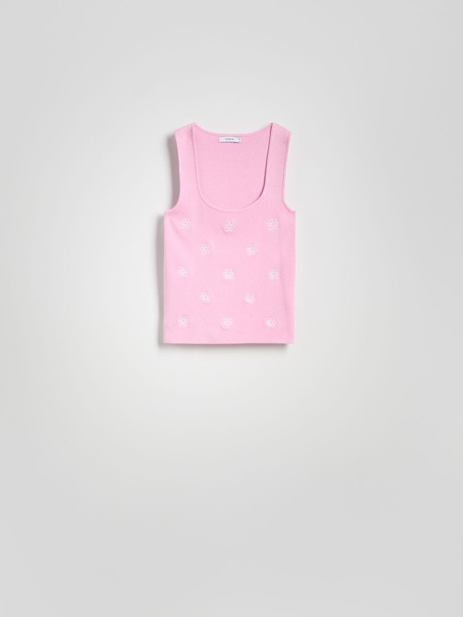 Viscose blend blouse - pink - RESERVED - 4