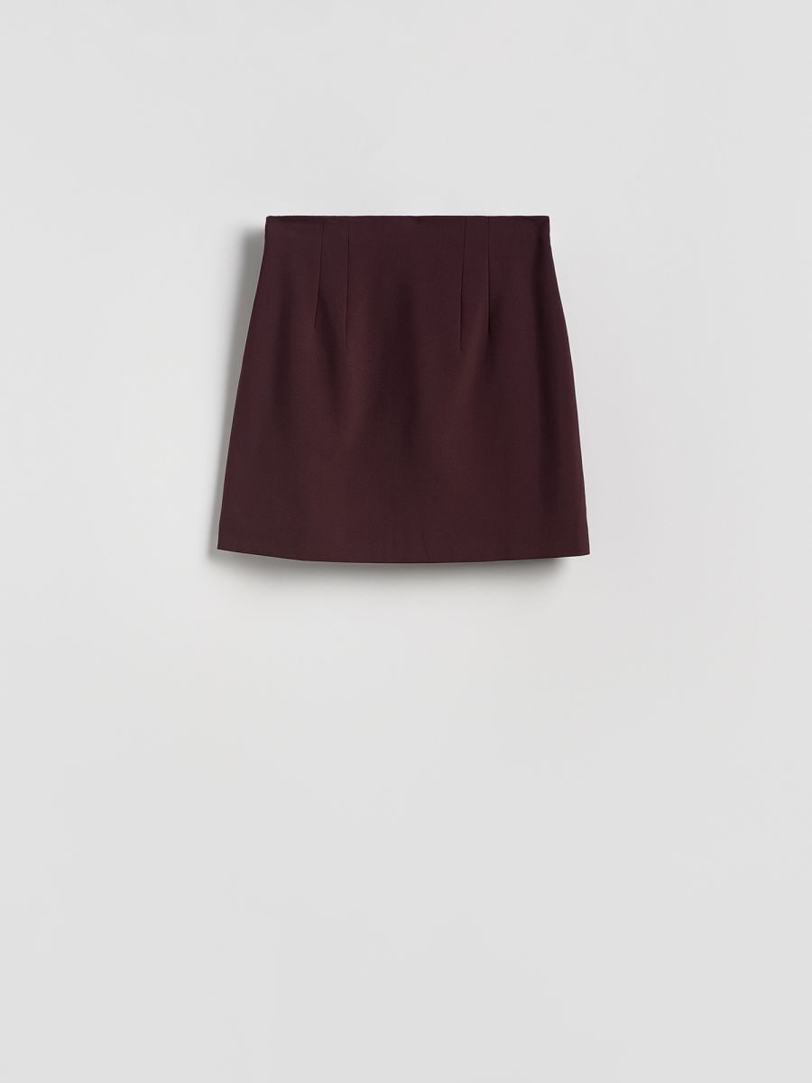 Mini krilo iz mešanice viskoze - burgundy - RESERVED - 6