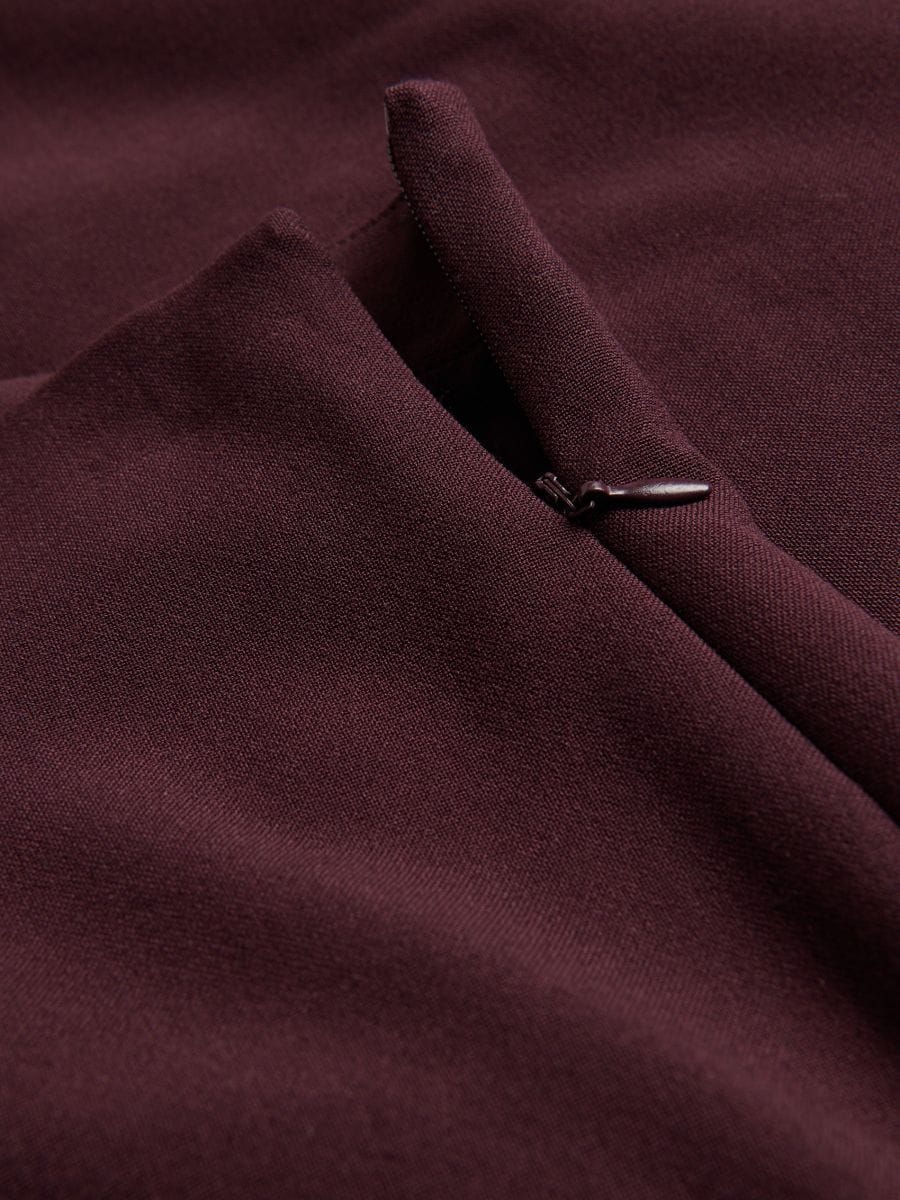 Mini krilo iz mešanice viskoze - burgundy - RESERVED - 7