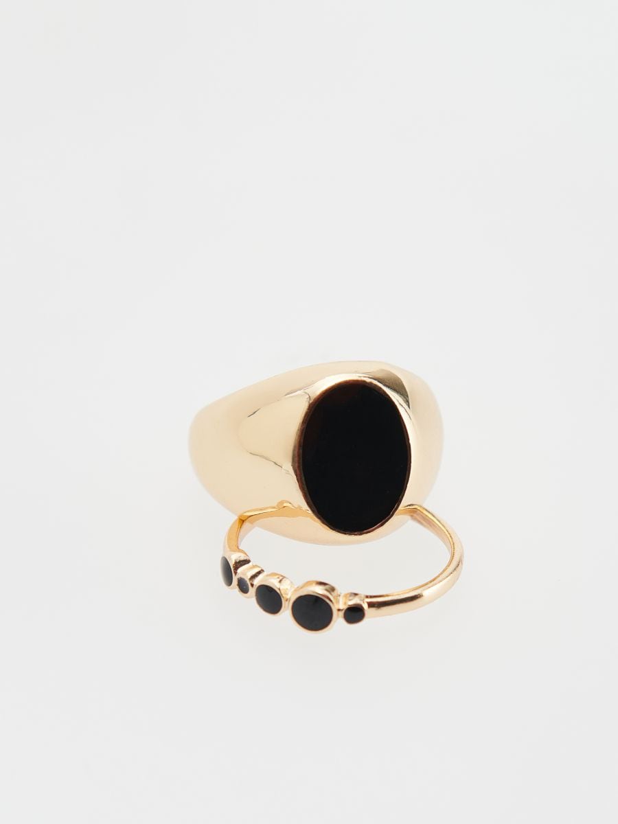 Rings 2 pack - black - RESERVED - 2
