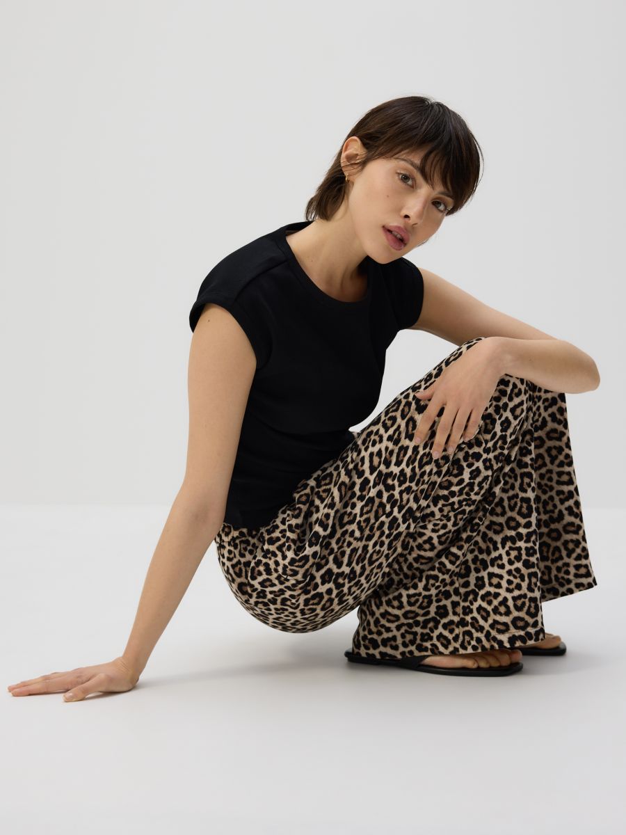 Pantalon ample à pinces - Multicolore - RESERVED - 3