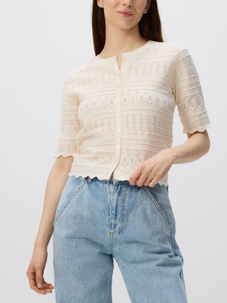 LADIES` BLOUSE - nude - RESERVED - 2