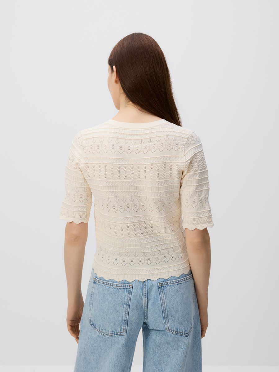 LADIES` BLOUSE - nude - RESERVED - 4