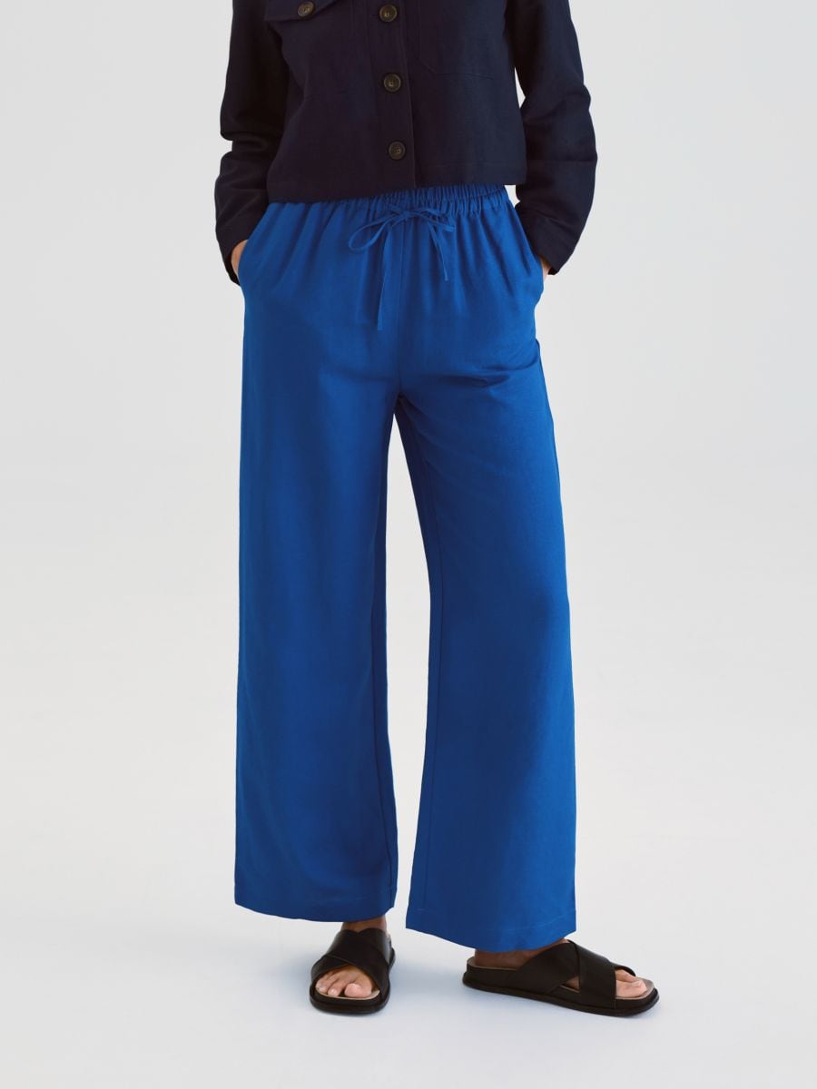 Lockere Leinenhose - hellblau - RESERVED - 2