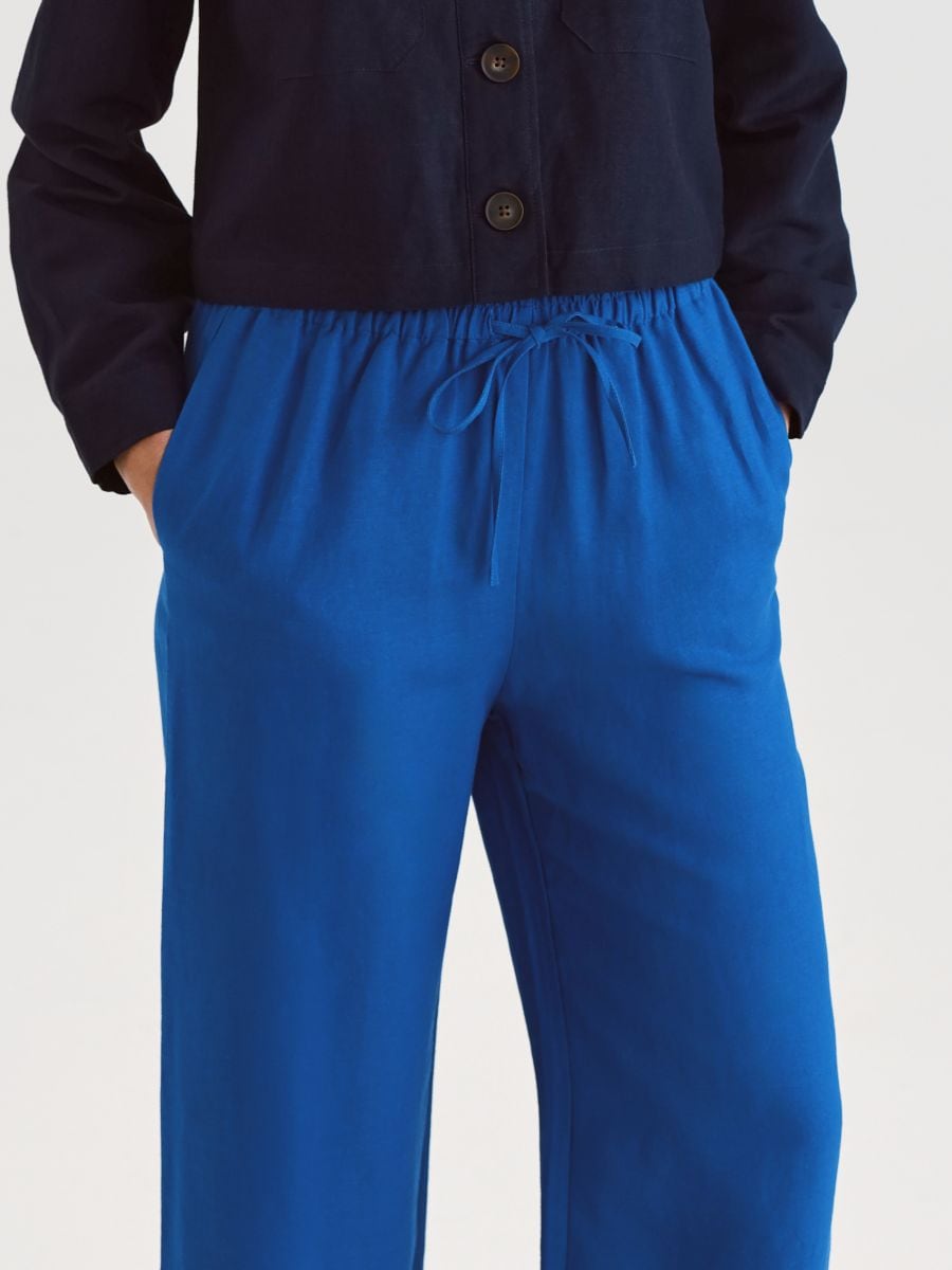 Lockere Leinenhose - hellblau - RESERVED - 3