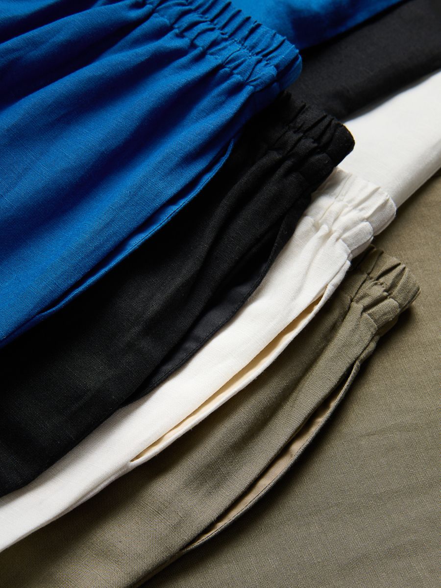 Loose linen trousers - black - RESERVED - 6
