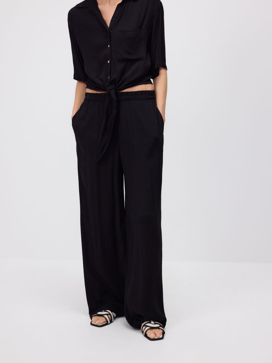 LADIES` TROUSERS - schwarz - RESERVED