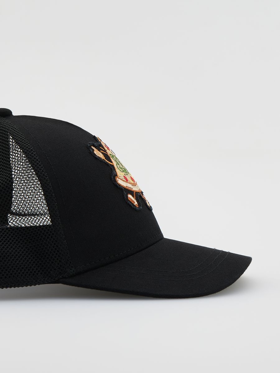 Cap with embroidery - black - RESERVED - 2