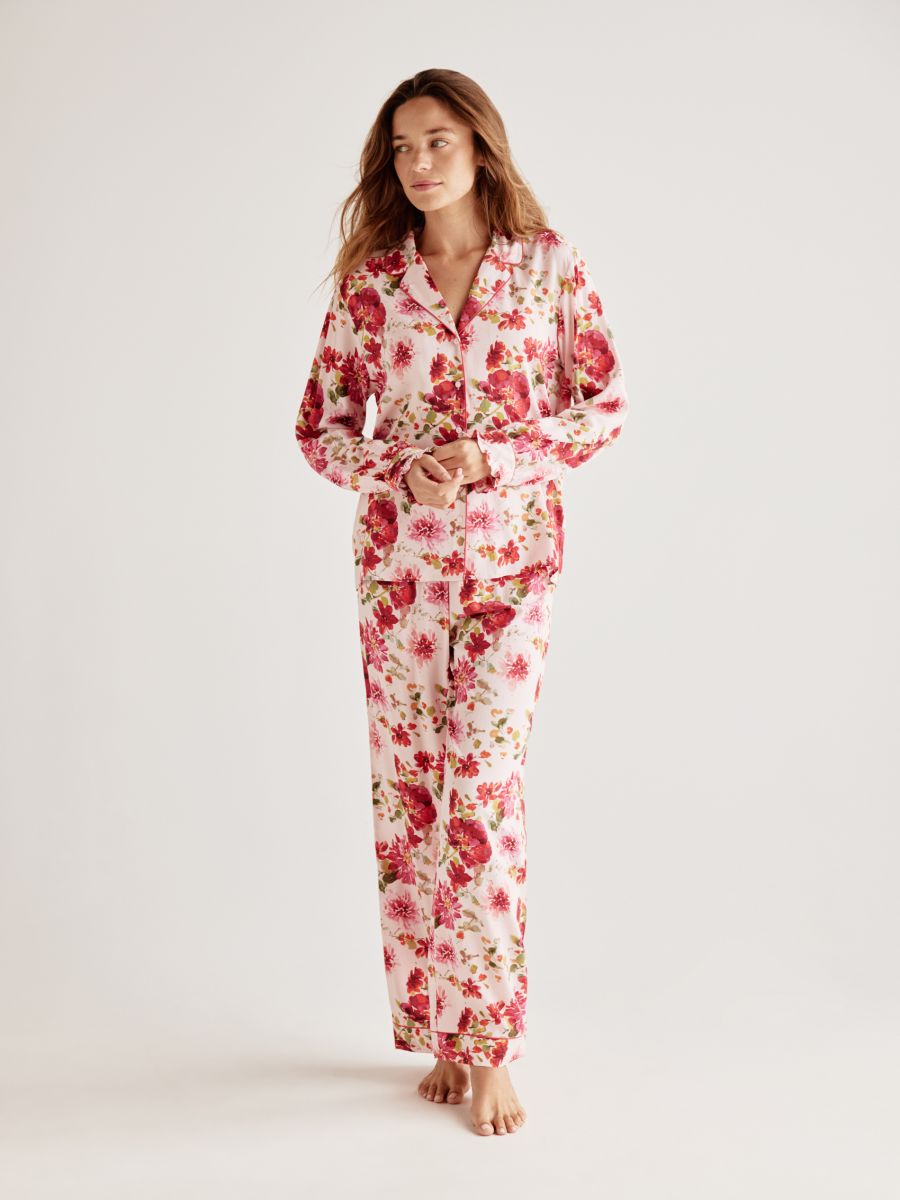 LADIES` PYJAMA - фуксія - RESERVED