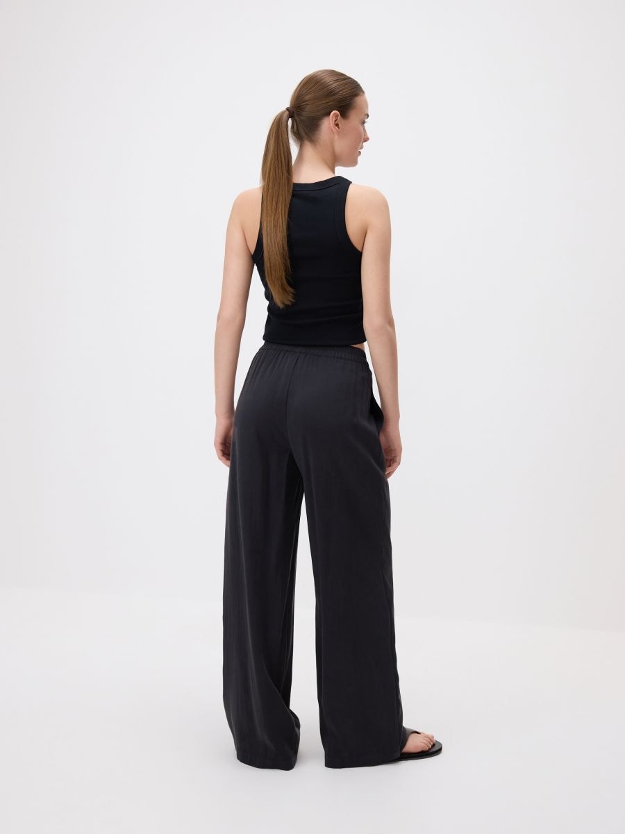 Wide modal trousers - black - RESERVED - 4