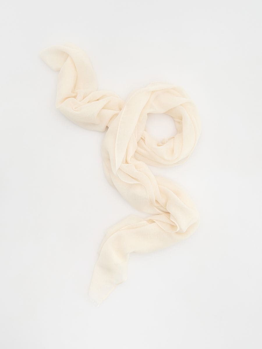 LADIES` SCARF - creme - RESERVED