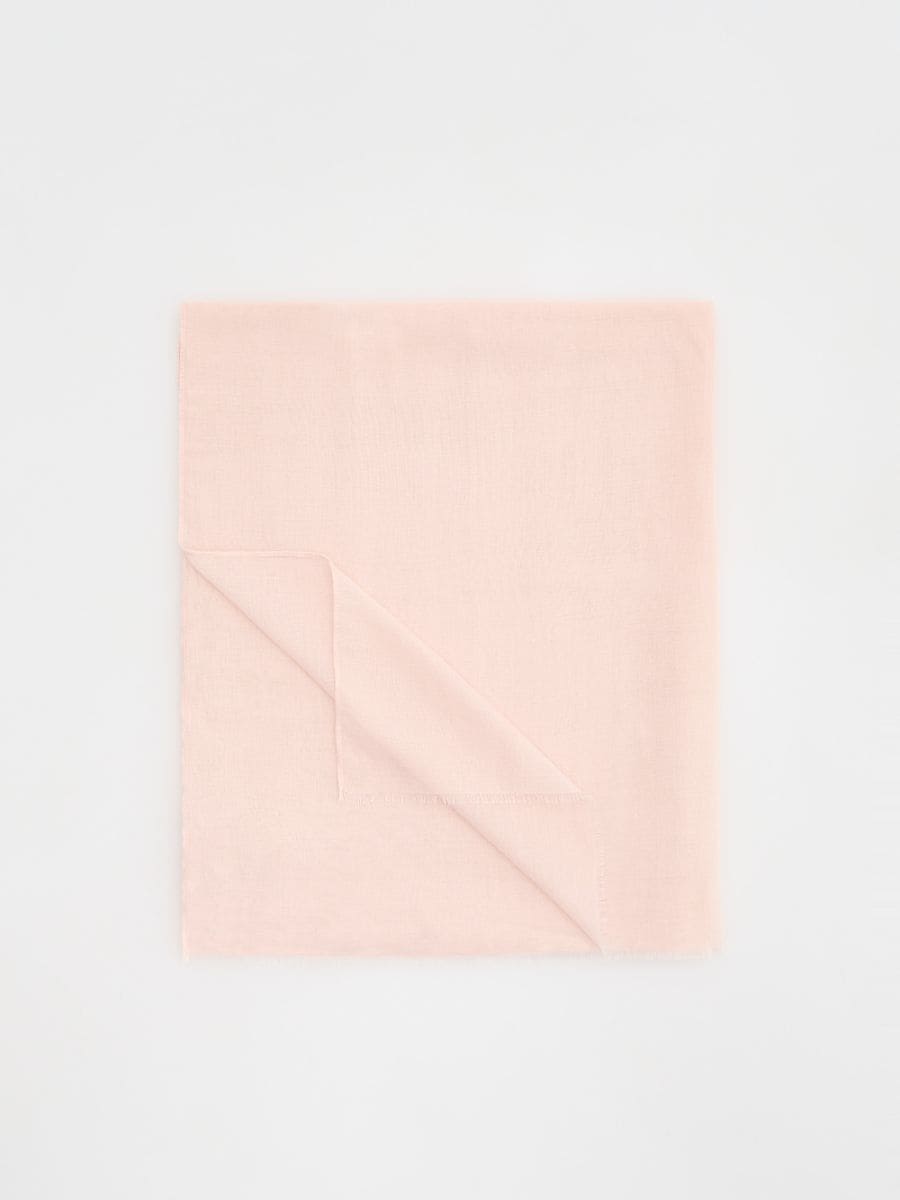 LADIES` SCARF - pastel pink - RESERVED - 2