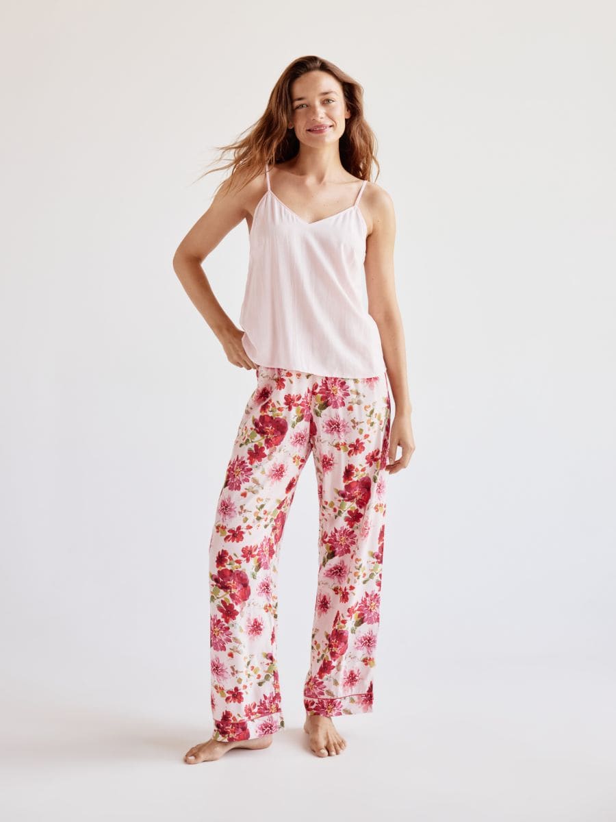 Patterned two-piece pajamas - fuchsia - RESERVED