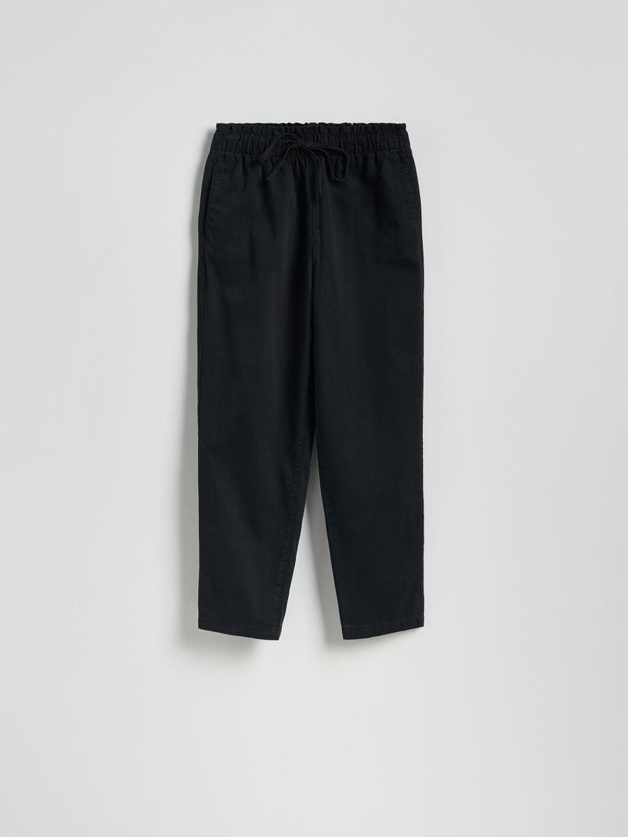 Pamučne jogger pantalone - crno - RESERVED - 5