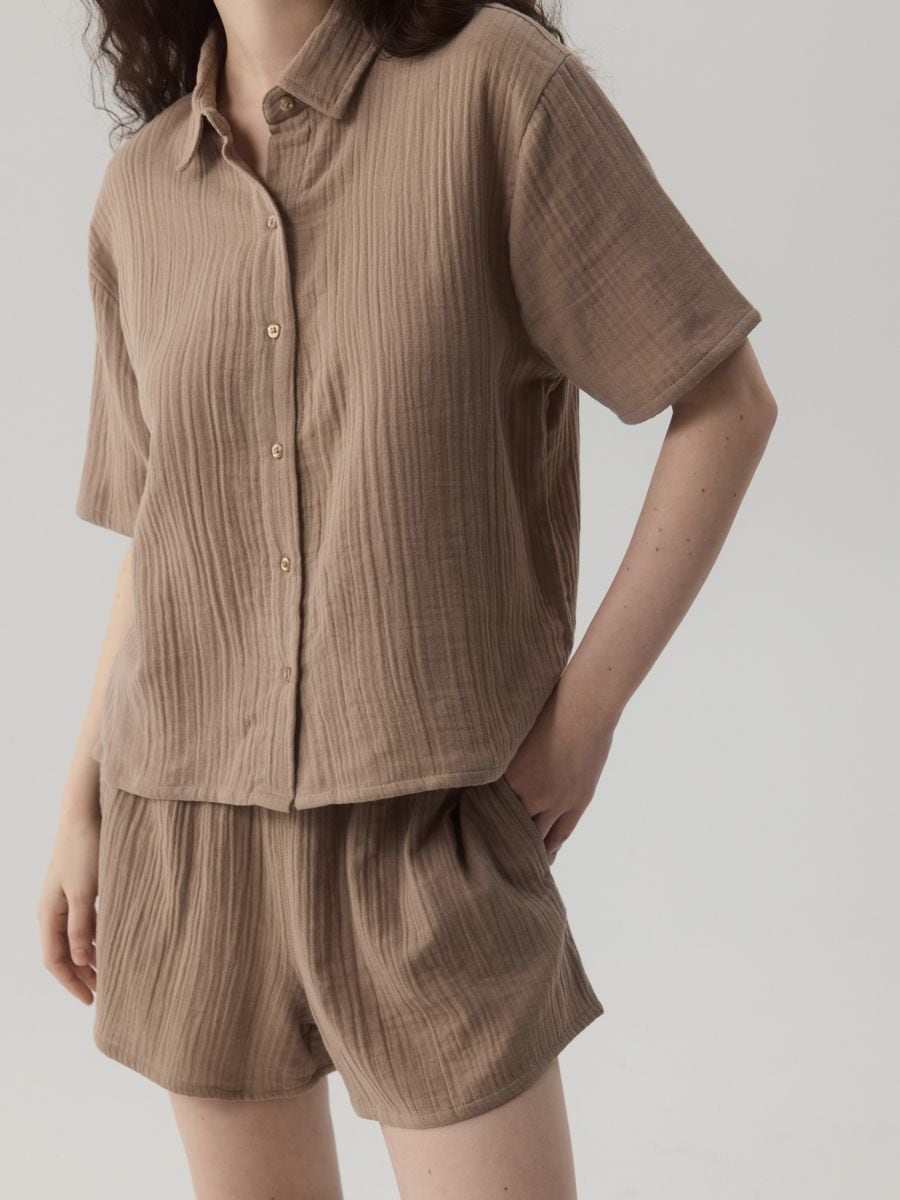LADIES` PYJAMA - beige - RESERVED - 2