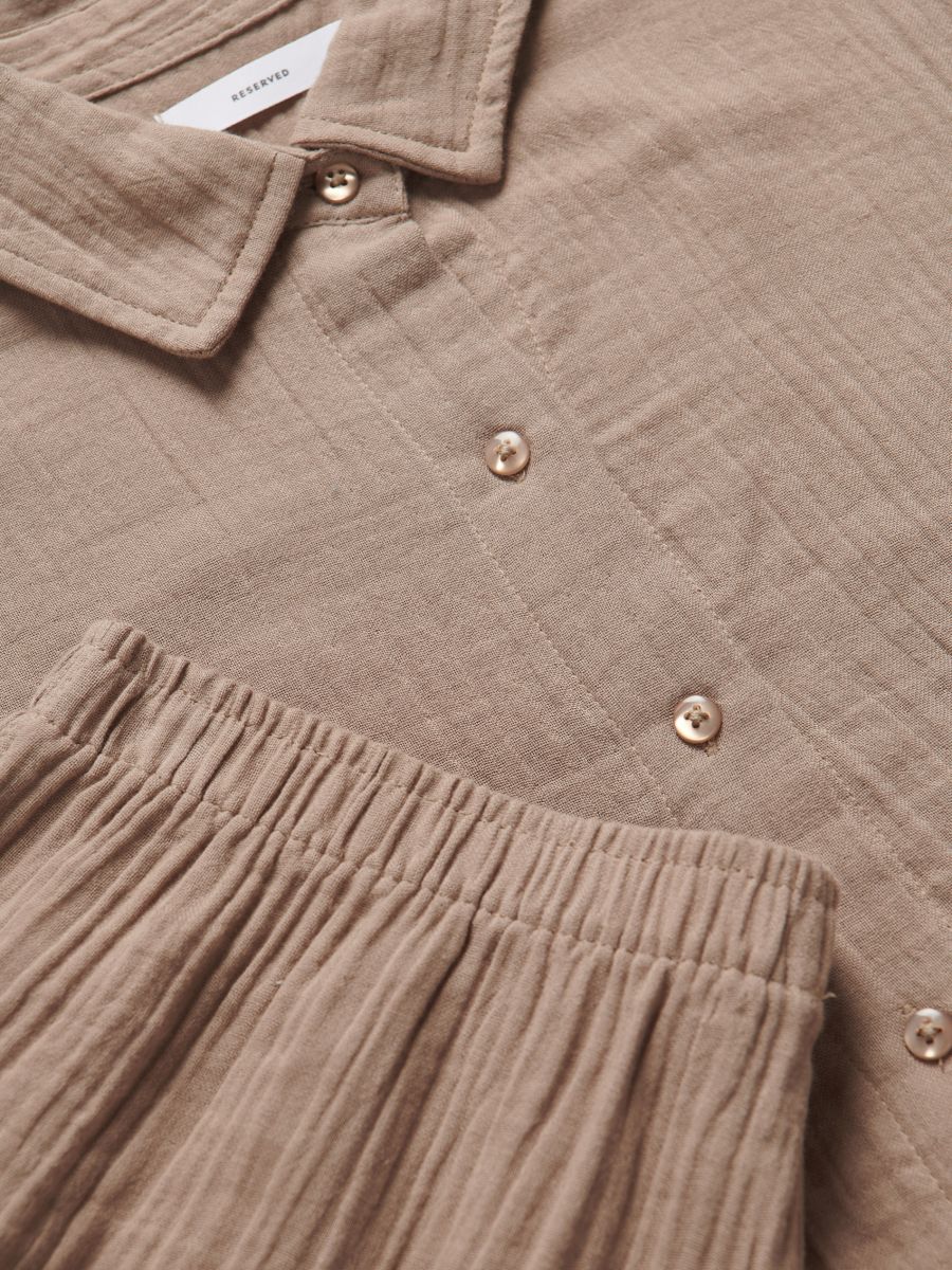 LADIES` PYJAMA - beige - RESERVED - 7