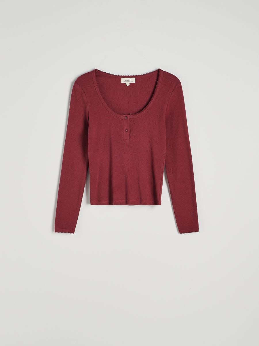 LADIES` TOP - maroon - RESERVED - 5