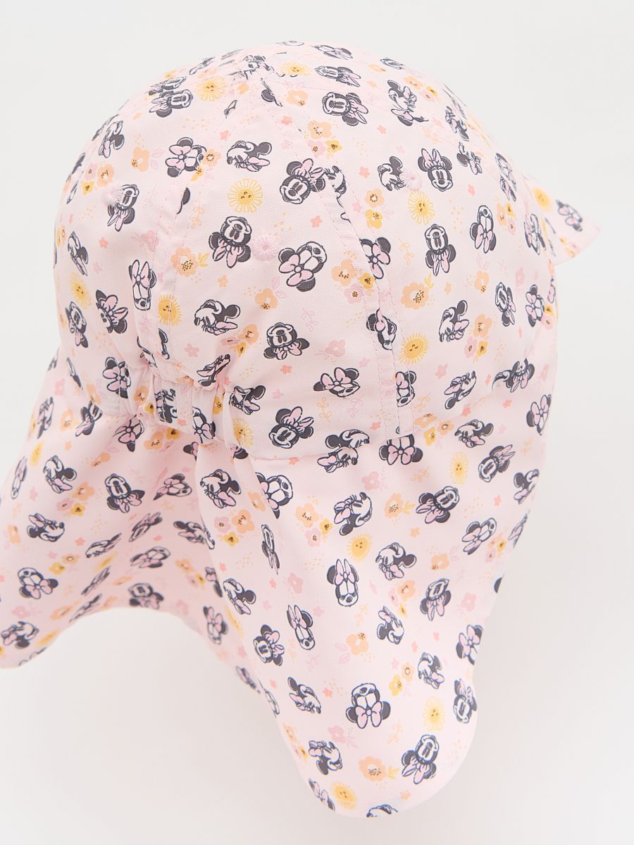 Tie-up Minnie Mouse hat - pastel pink - RESERVED - 2