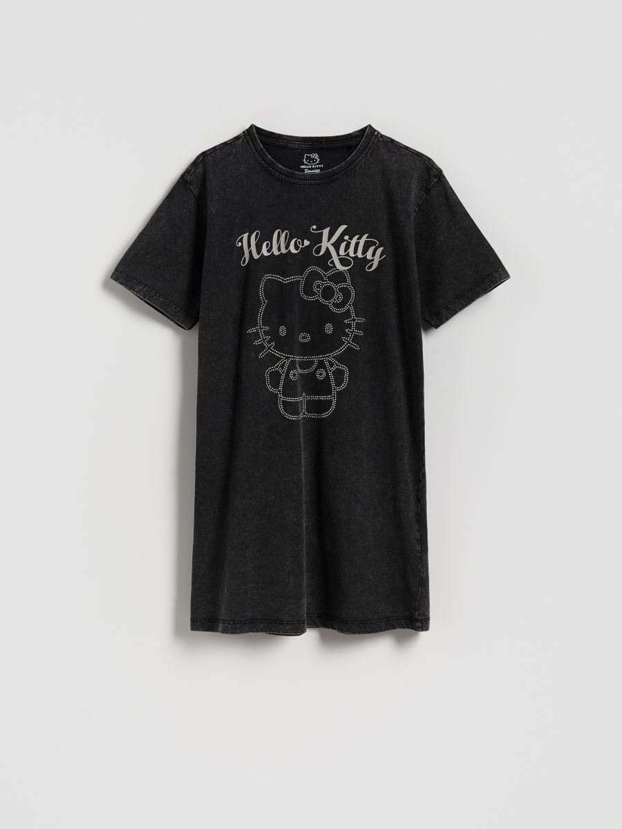 Нощница Hello Kitty - тъмносиво - RESERVED