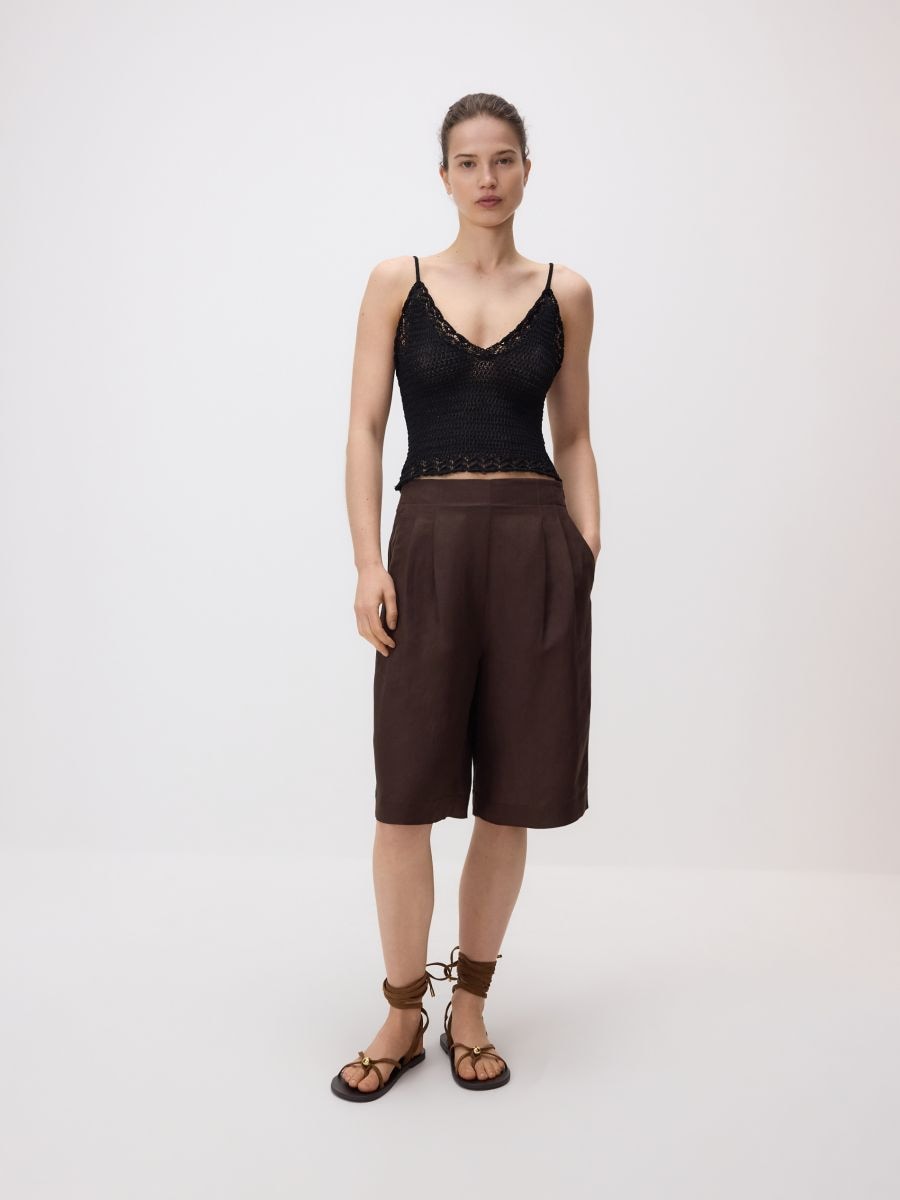 Knitted top - black - RESERVED - 2