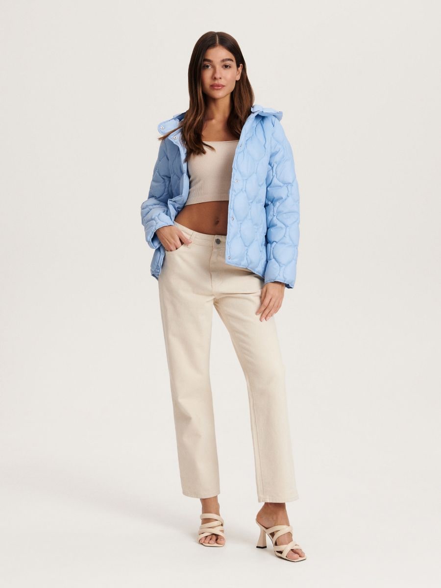 Steppjacke - hellblau - RESERVED - 2