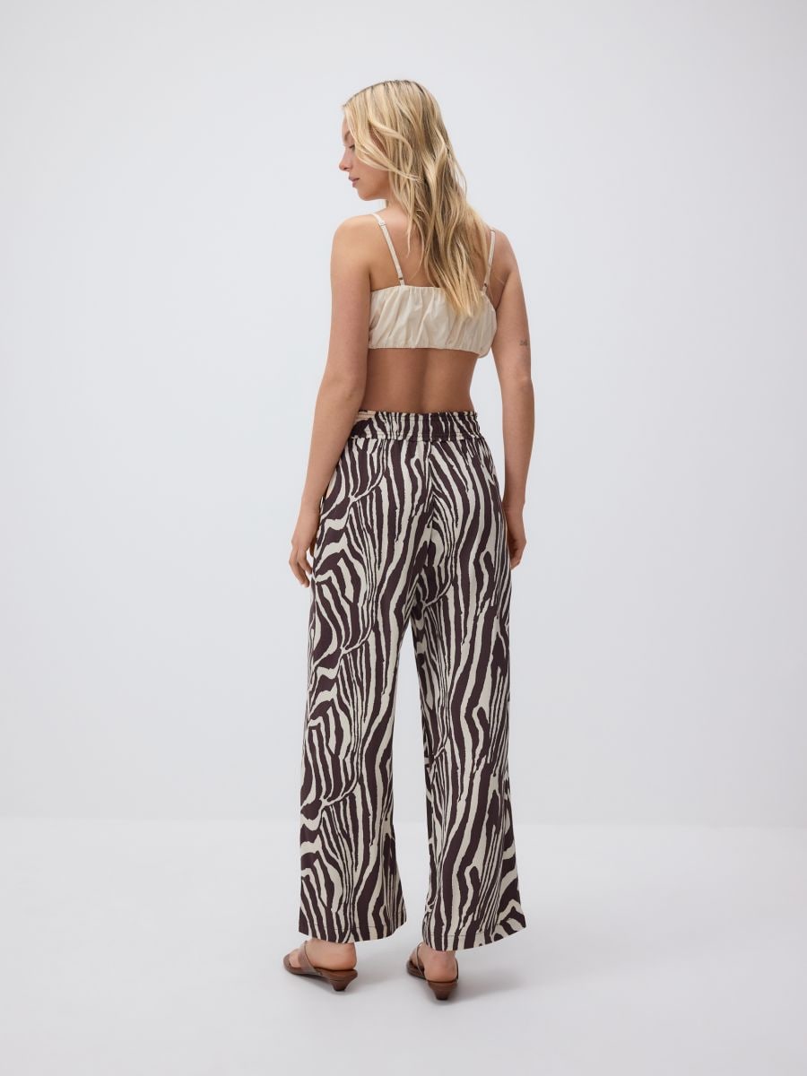 Pantalon en viscose large - Multicolore - RESERVED - 3