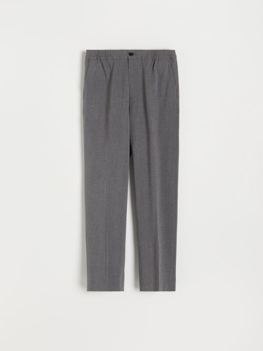 Relaxed trousers Color dark grey - RESERVED - 1067O-90M