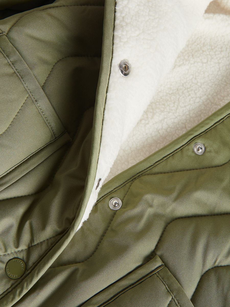 Insulated jacket with hood - green - RESERVED - 4