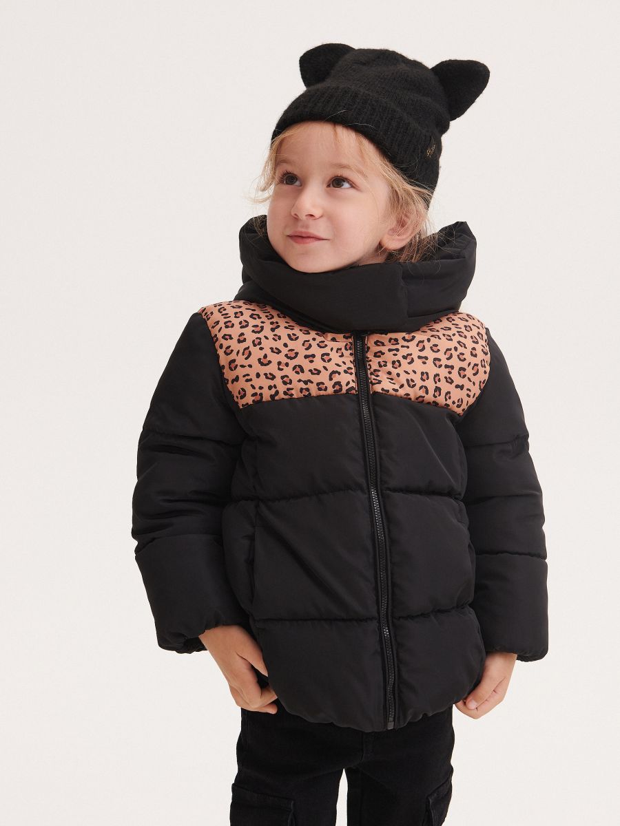 Quilted jacket with reflective effect - black - RESERVED - 4