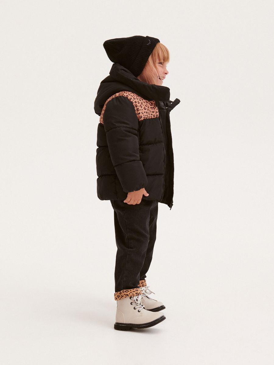 Quilted jacket with reflective effect - black - RESERVED - 7